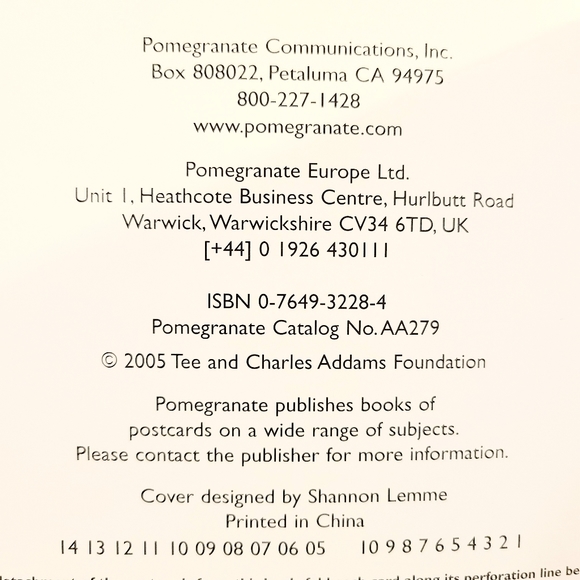 Chas Addams : A Book of Postcards - Picture 4 of 7